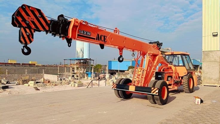 Zupoh Enterprises pick-and-carry crane ready for hire in Ludhiana